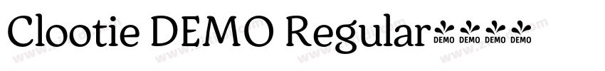 Clootie DEMO Regular字体转换